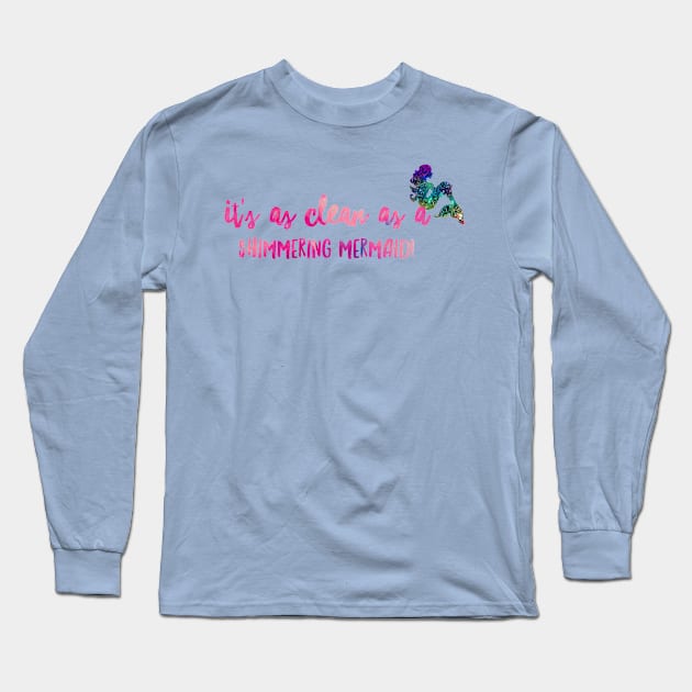 Shimmering Mermaid Long Sleeve T-Shirt by JasonLloyd